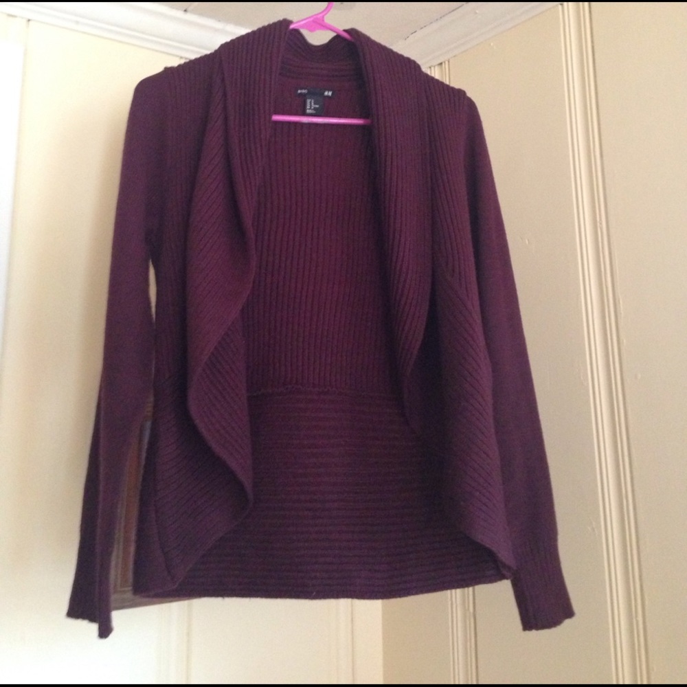 Burgundy cardigan