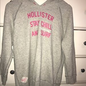 Grey hollister sweatshirt