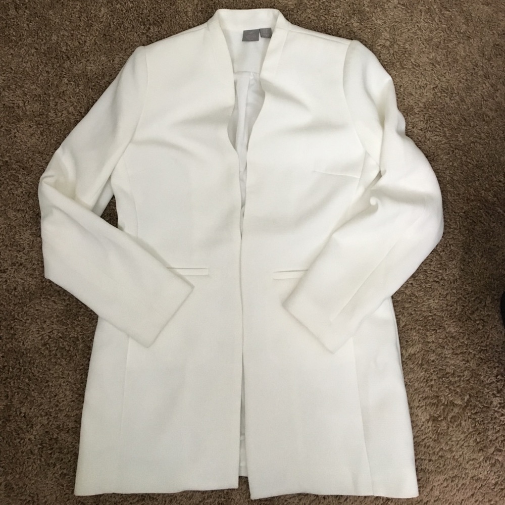 Long white jacket