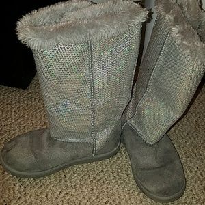 Girls sparkly boots