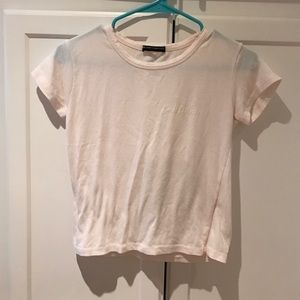 Brandy Melville Light Pink California Tee