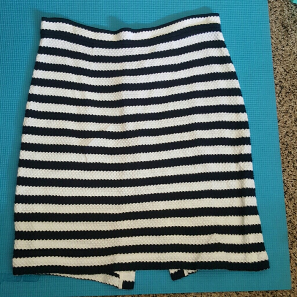 Cotton striped skirt