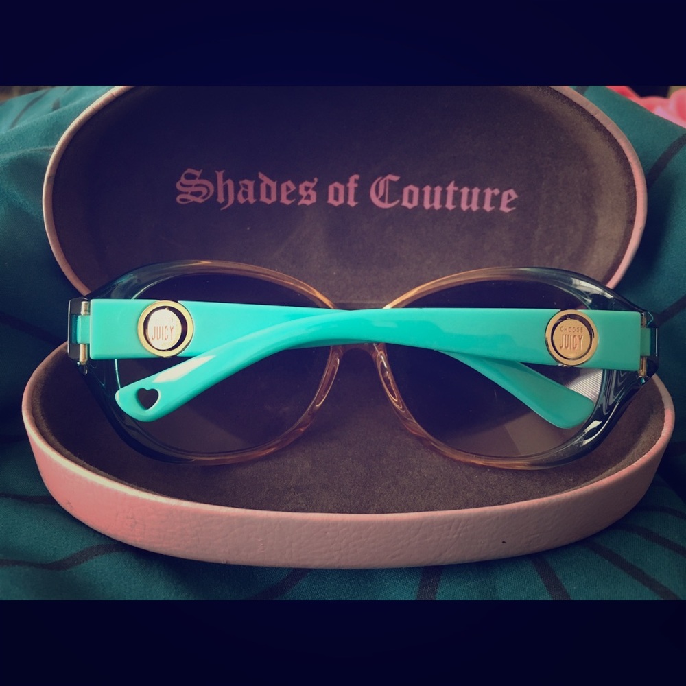 JUICY COUTURE Twotone Coral Turquoise Sunglasses