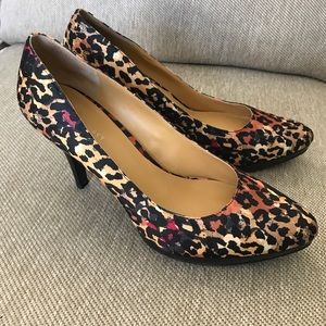 Nine West Colorful Animal Print Pumps