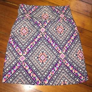 Aztec tight skirt