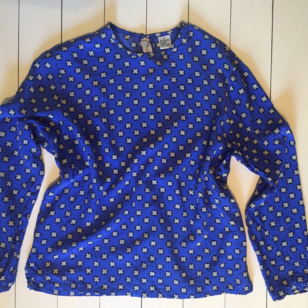 Wonderful 100% Silk Shirt Liz Claiborne Size S