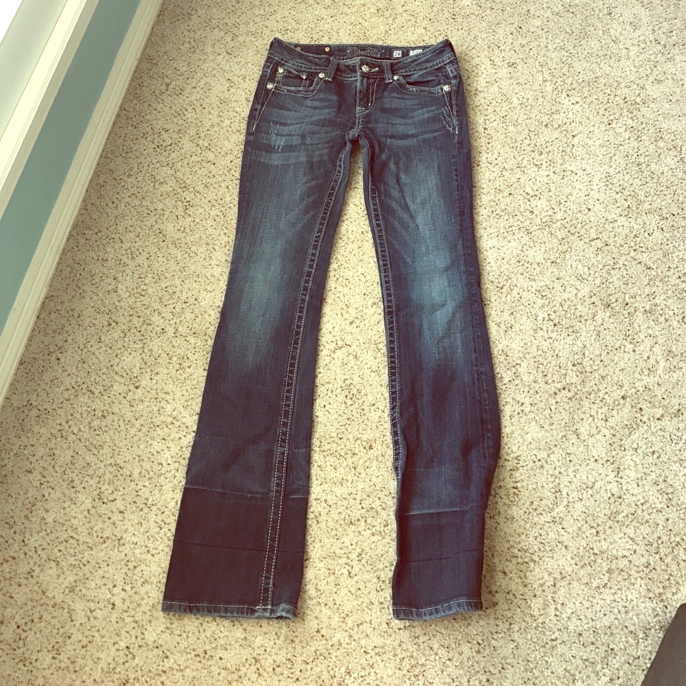 Jeans with a beautiful pocket pattern