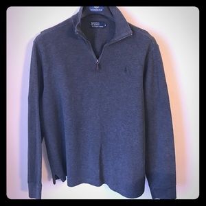 Ralph Lauren Grey Half Zip Sweater
