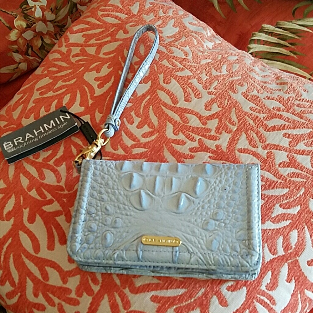 NWT BRAHMIN Wristlet