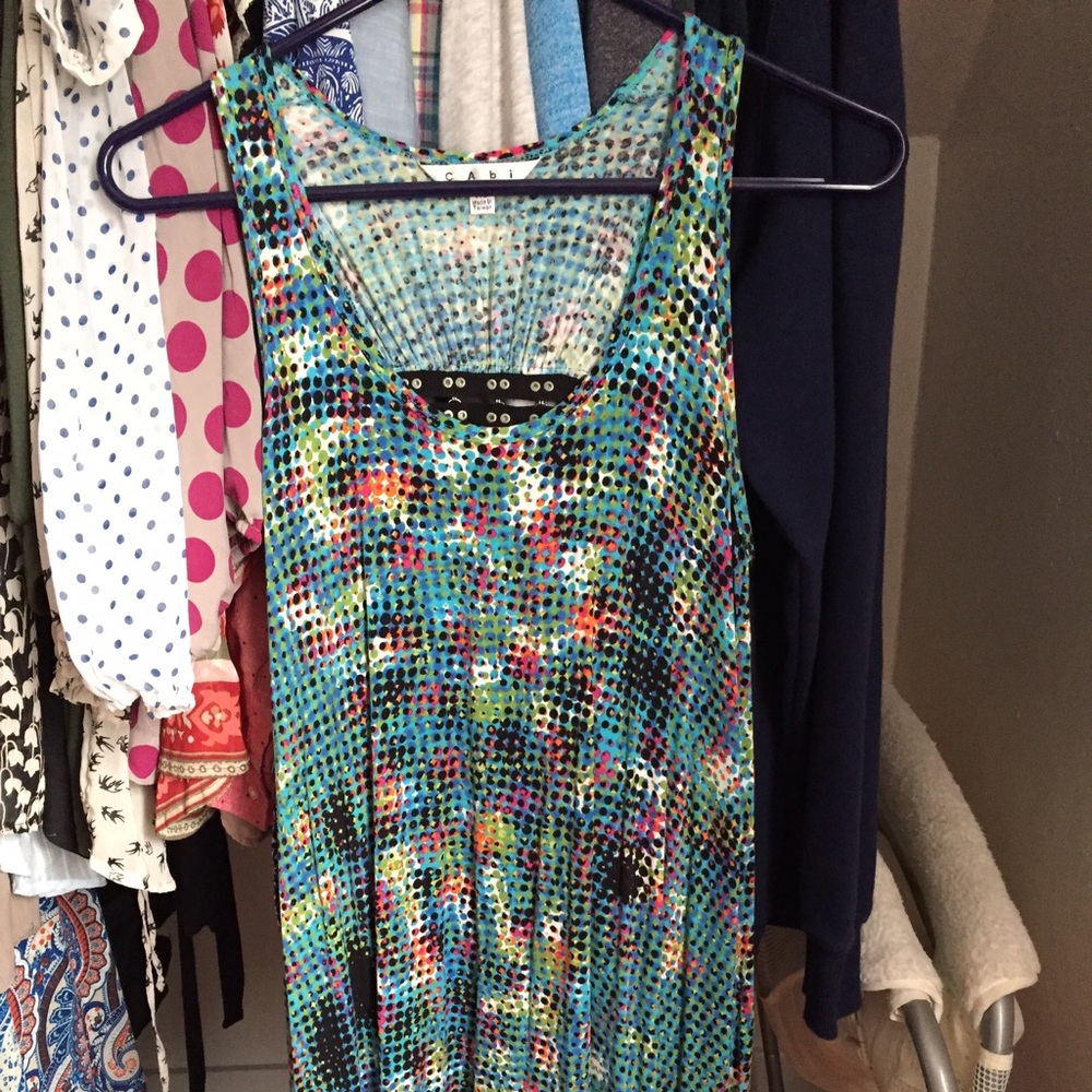 CABi long tank with grommet details on back