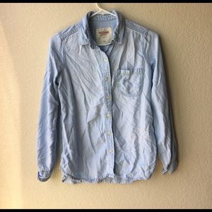 Chambray collard top