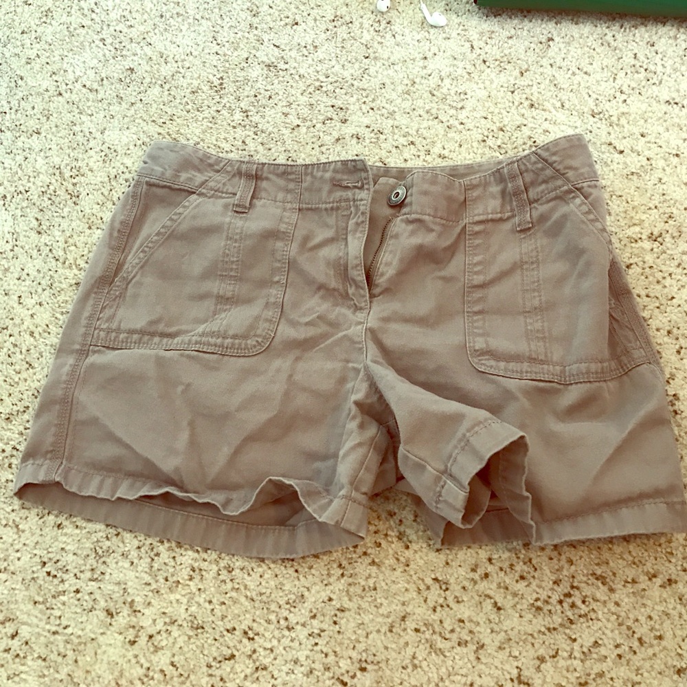 Light brown jean shorts