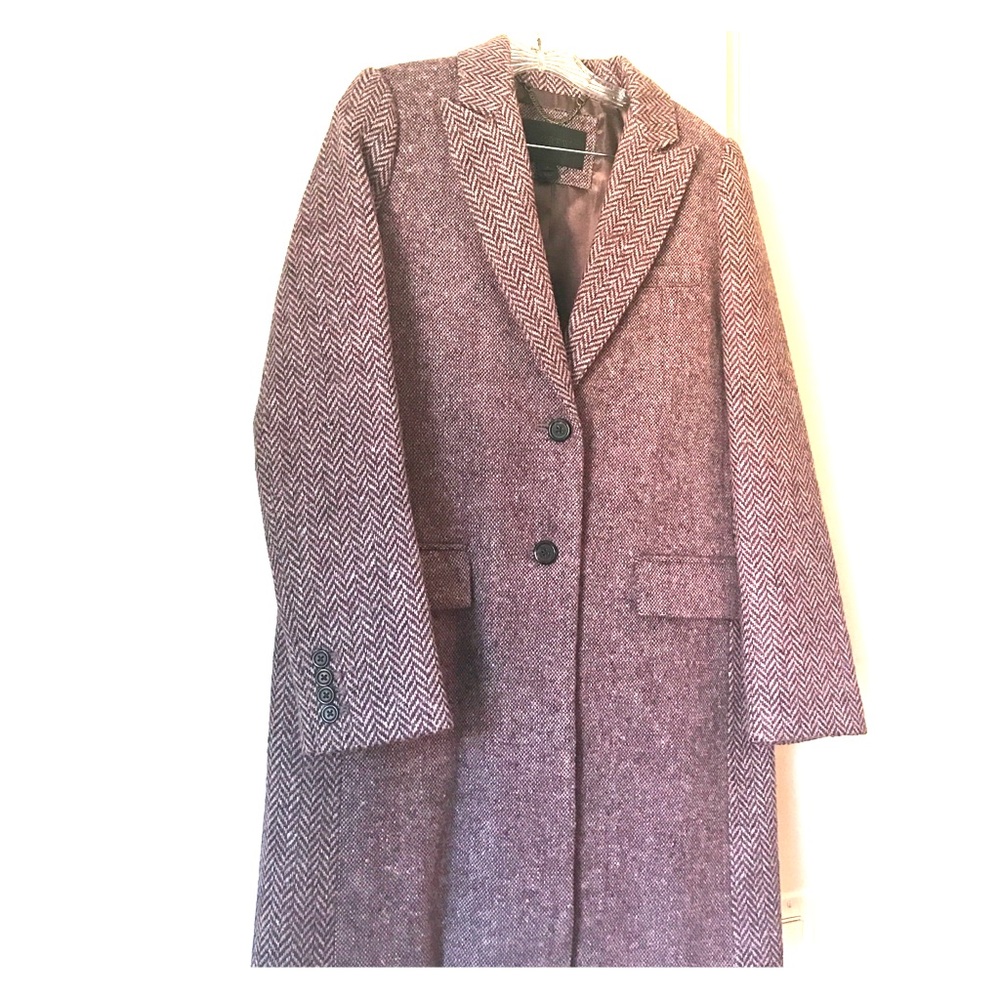 J. Crew Herringbone Walking coat
