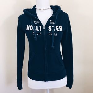 Hollister Navy Zip up