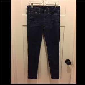 Jcrew Toothpick jeans, dark indigo