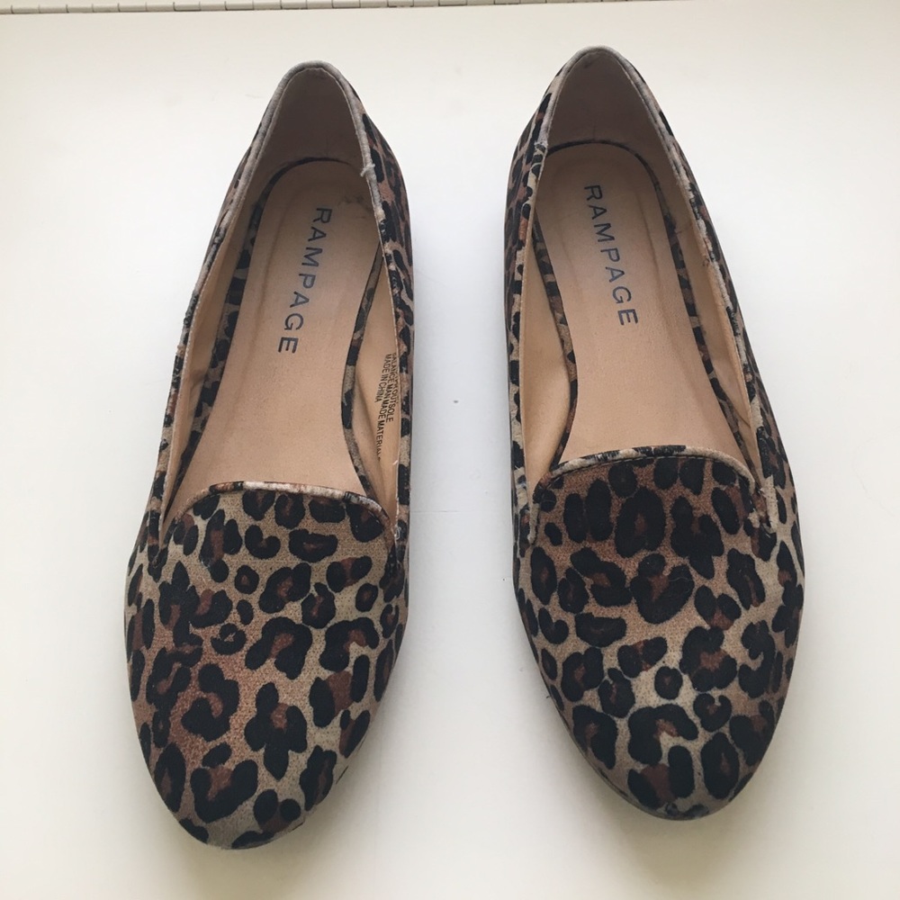Leopard loafers