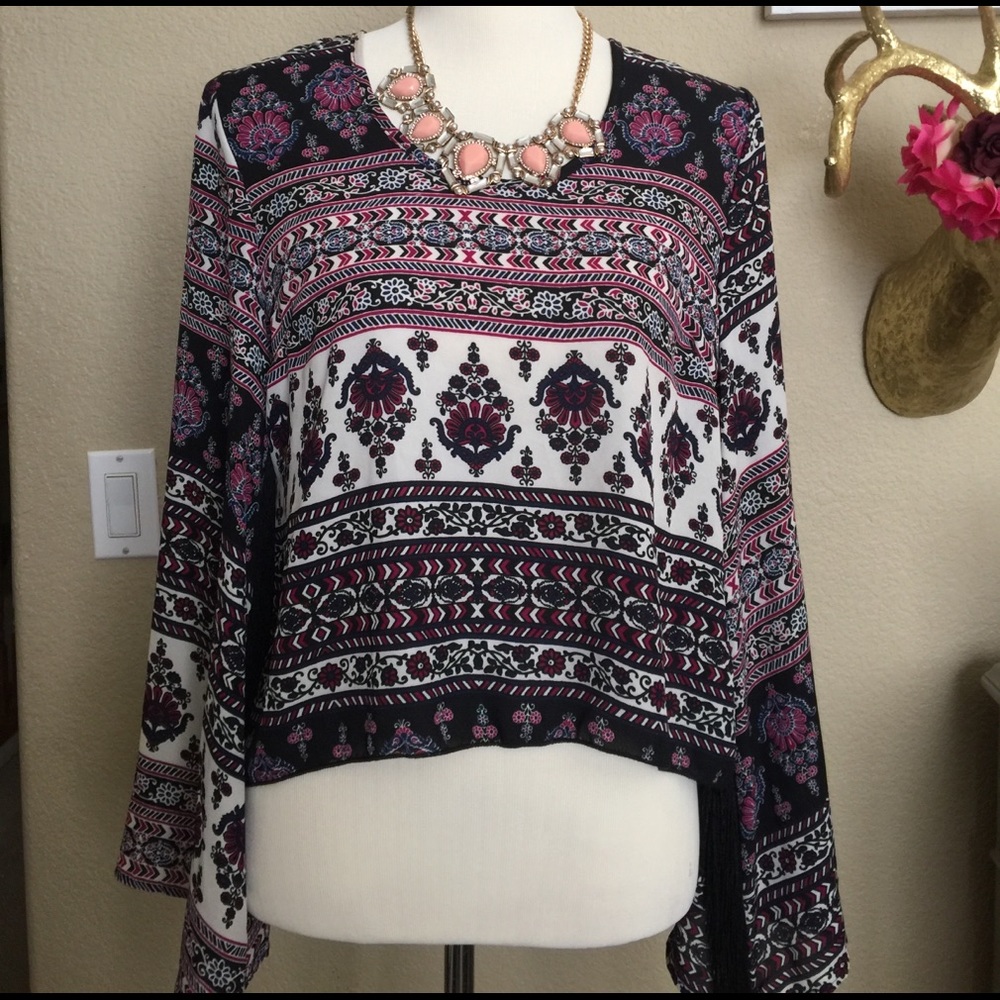 Long Sleeve Sheer Top