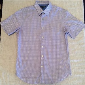 Banana Republic Purple Short Sleeve Shirt
