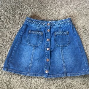 KENDALL & KYLIE button-up jean skirt- size 25