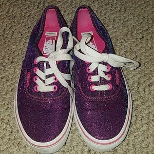 Sparkly Pink/Purples/Blue girls Vans
