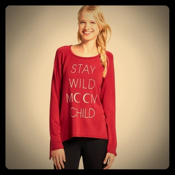 Stay Wild Moon Child BOHO oversized top - Picture 3 of 5