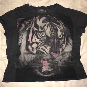 AlSaints crop top XS mesh