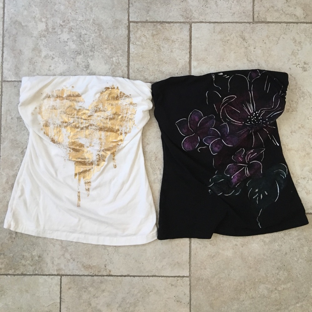Two Wet Seal Tube Tops size MED