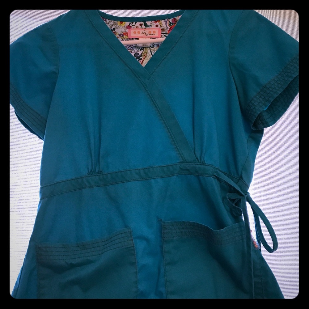 Koi Scrub Top