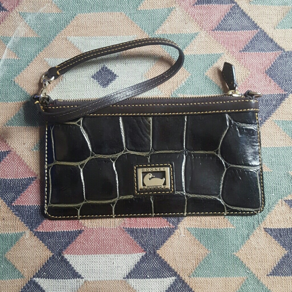 Dooney alligator wristlet