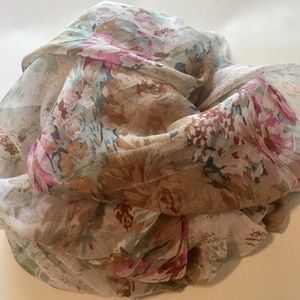 French Floral Scarf