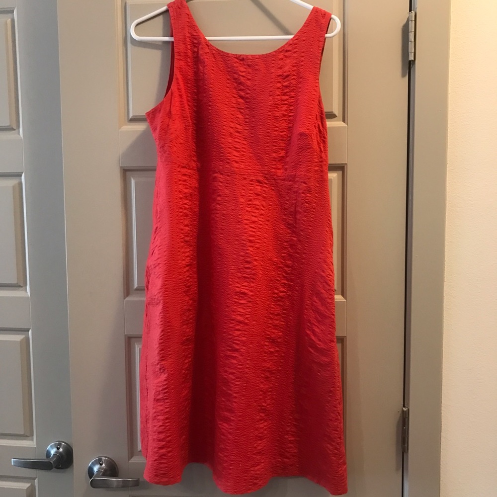 J Crew Coral/Orange Sundress