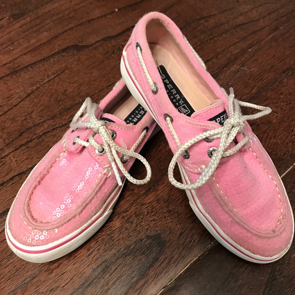 Girls' Sequin Sperry Top-Sider Boat Shoes