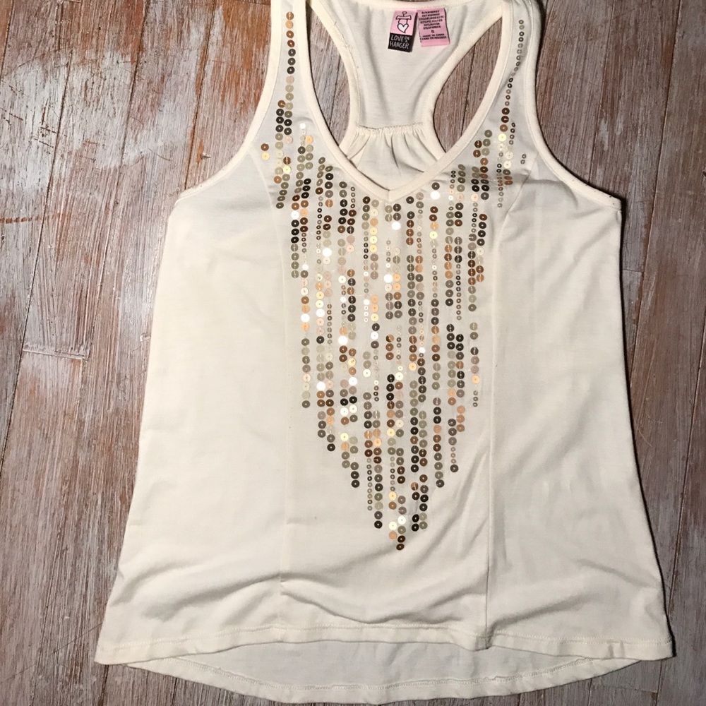 Sequined Tank Top