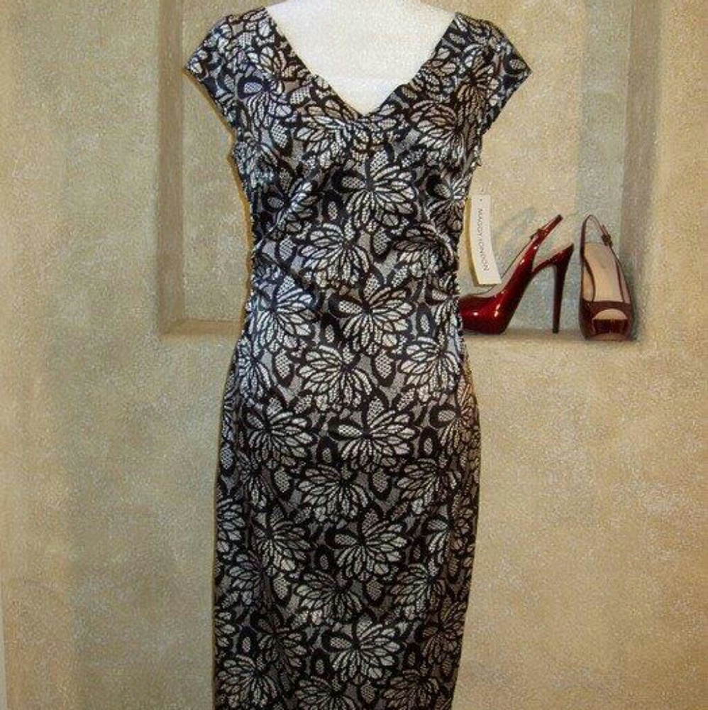 Maggy London Sheath Dress Sz 10 NWT