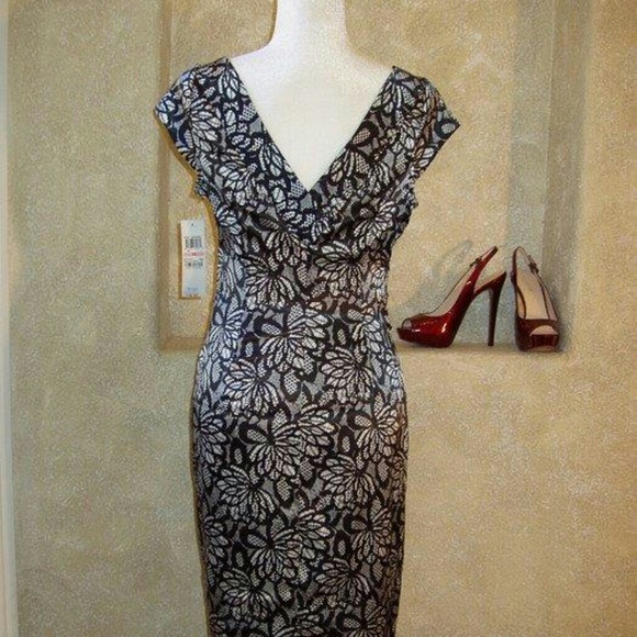 Maggy London Sheath Dress Sz 10 NWT - Picture 2 of 3
