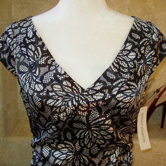 Maggy London Sheath Dress Sz 10 NWT - Picture 3 of 3