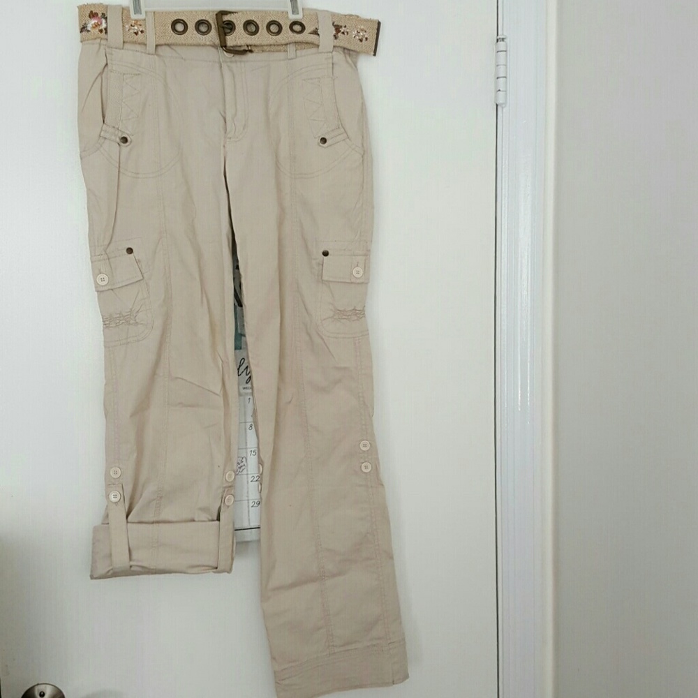 Womens Lightweight Cargo Pants/Capris Sz 6