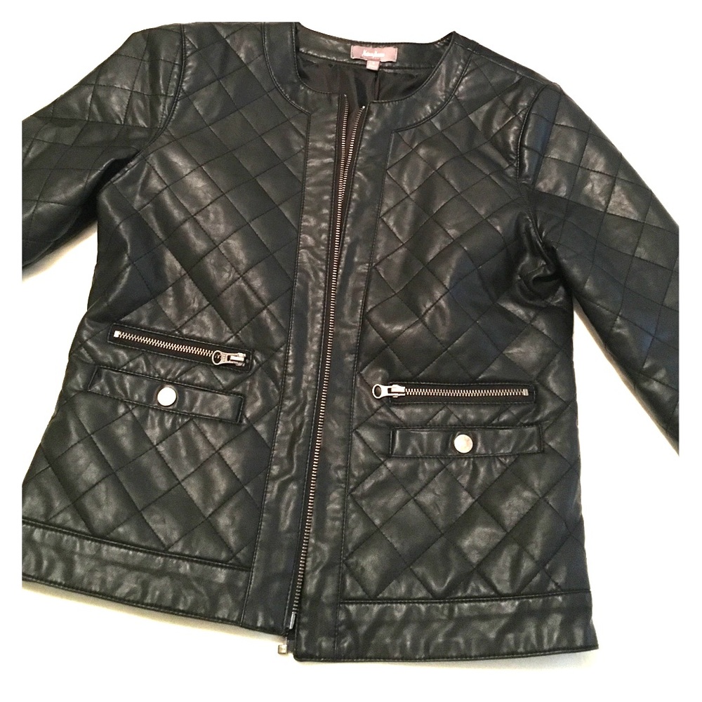 Faux Leather Jacket