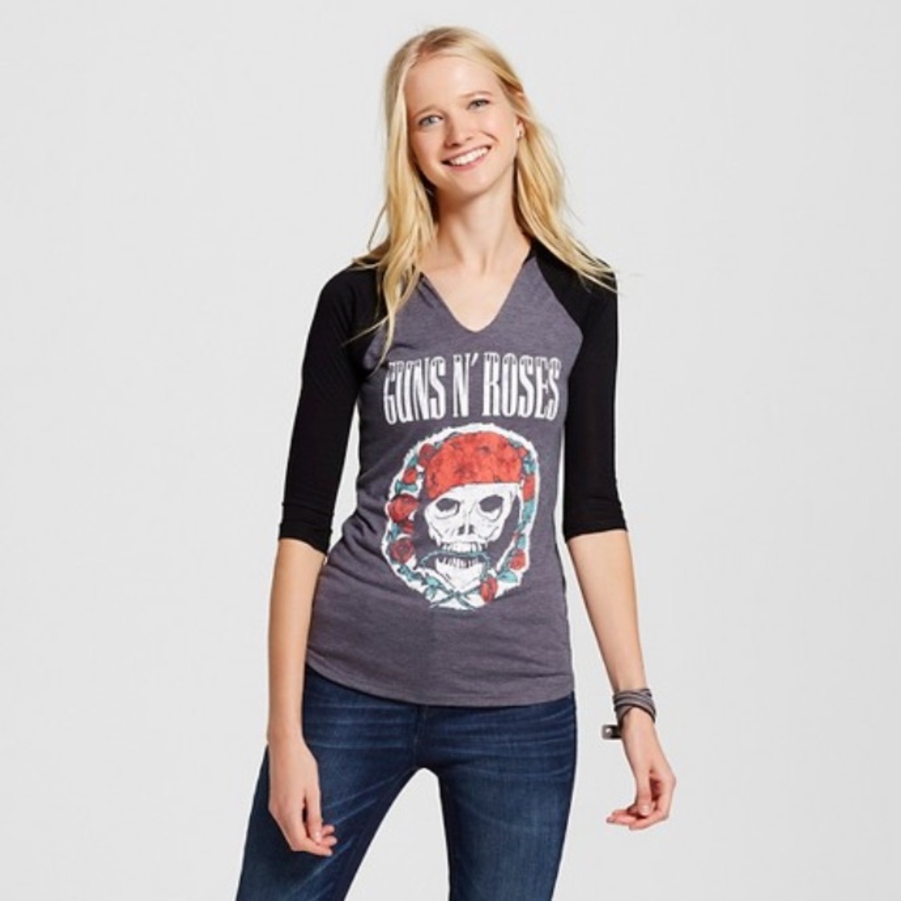 Guns & Roses baseball tee - Picture 2 of 4