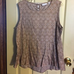 New York and Company peplum patterned top!