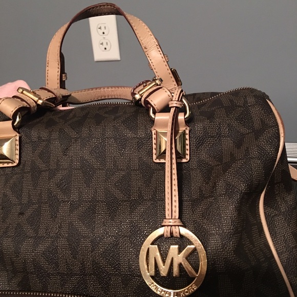 MICHAEL Michael Kors Handbags - Michael Kors Grayson large logo satchel