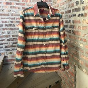 Southwest Stripe Flannel Shirt