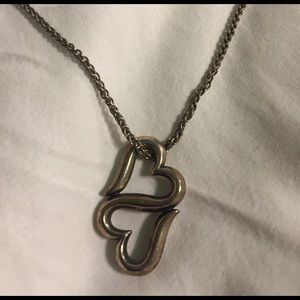 James Avery chain and double heart charm!