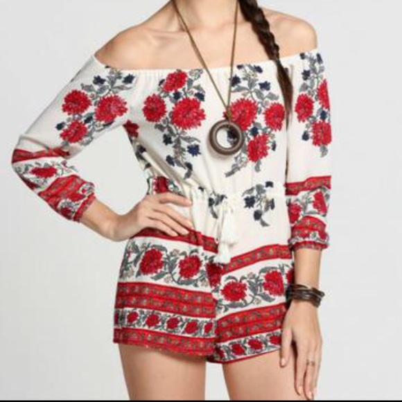 FLORAL PRINT ROMPER - Picture 4 of 4