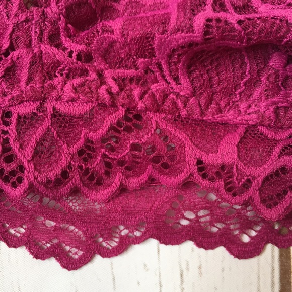 Purple "Red Grape" Lace Racerback Bralette - Picture 7 of 8