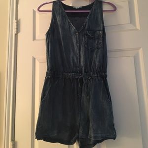 Adorable denim romper!