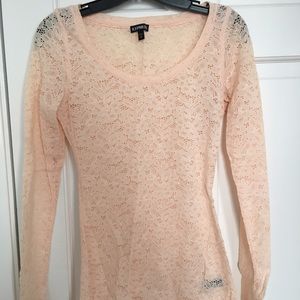 Long sleeve lace top