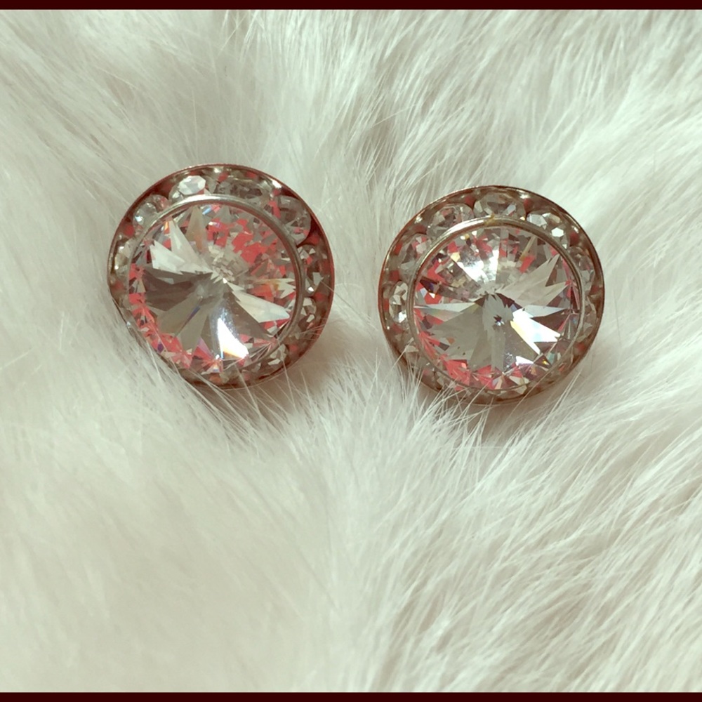 ✨Faux diamond costume jewelry earrings