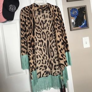 Cheetah Print Cardigan