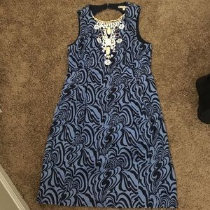 Printed Summer dress with beading